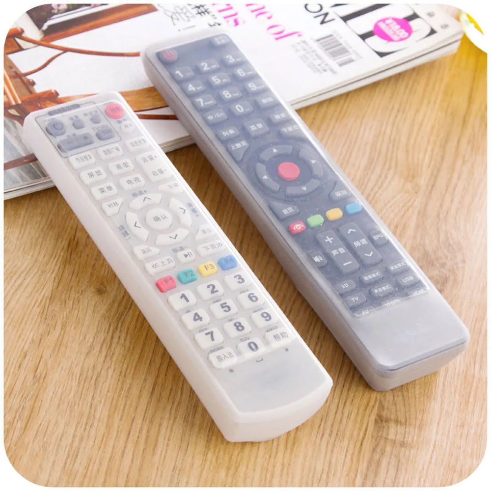 TV Remote Control Set Waterproof Dust Silicone Protective Cover Case Stylish Remote Control Covers Dust Covers Multiple sizes - Цвет: 12x4.5x2cm