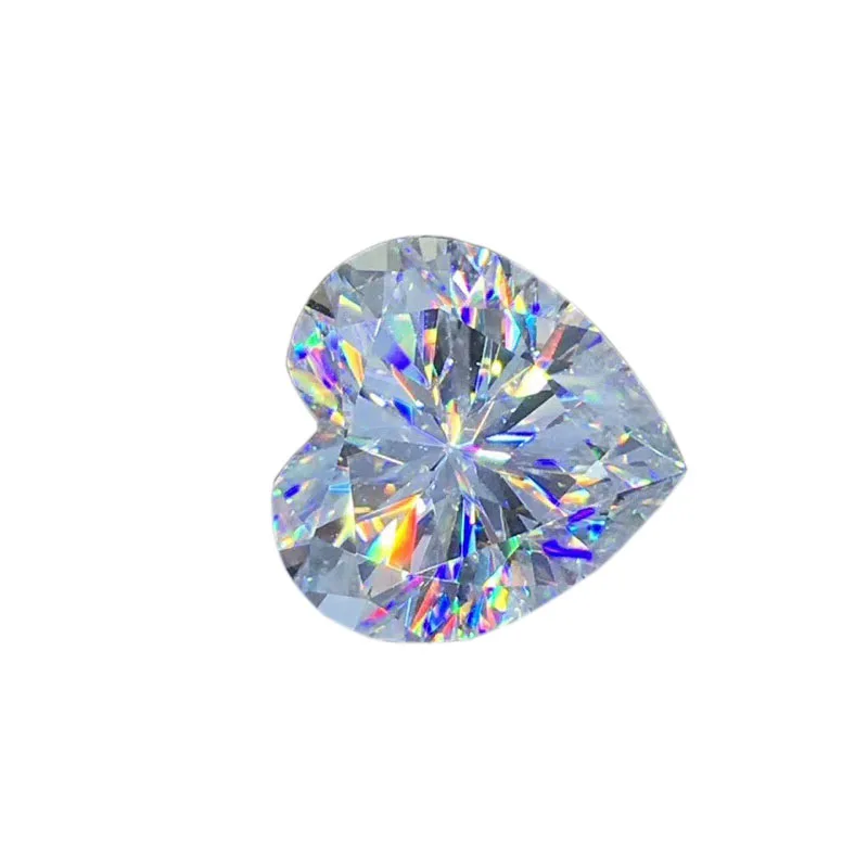 Poetry Of Jew Store Heart Moissanite 1.00ct D VVS barestone Moissanite ring Pendants for naked diamond