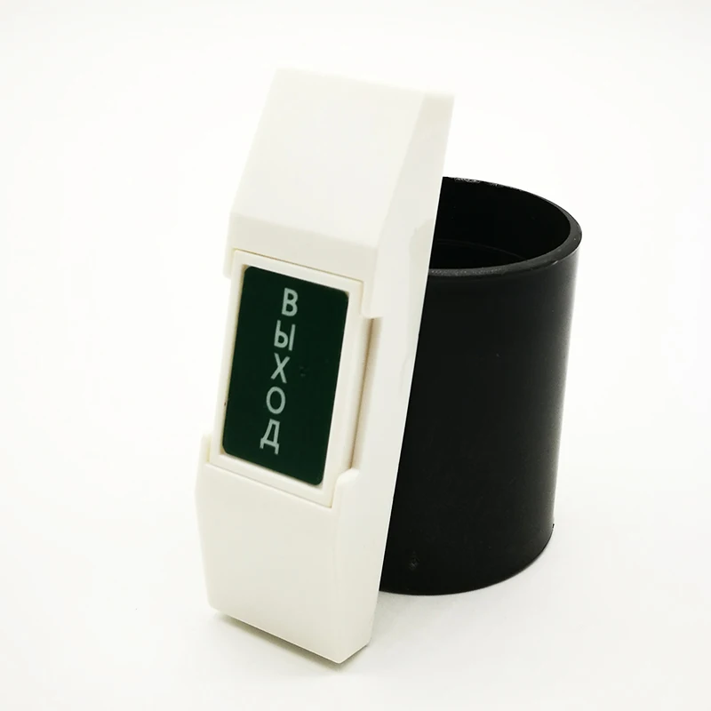 

V5 NO/NC/Com Contact Exit Button Mini size plastic access control system exit button Slim exit switch