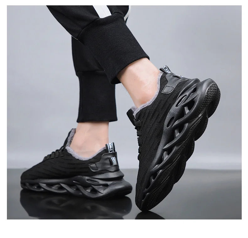 Мужская теннисная обувь; Tenis Masculino; коллекция 2019 года; сезон осень-зима; Новинка; уличная теплая спортивная обувь; удобные плюшевые