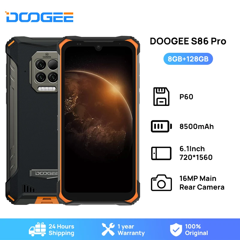Водонепроницаемый смартфон DOOGEE S86 Pro 8 + 128 ГБ 8-ядерный | Мобильные телефоны и