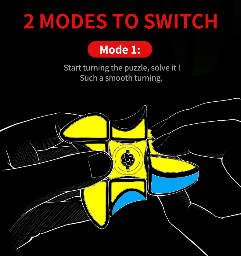 Qiyi 1x3x3 Windmill Spinner Magic-Cube Speed qiyi 133 Twist puzzles Relief Stress Pocket Speed Cube Kids toys