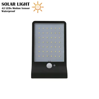 

42 LED Solar Light PIR Motion Sensor IP65 Waterproof Outdoor Emergency Garden Porch Fence Wall Lamp Replace Bulb solar power