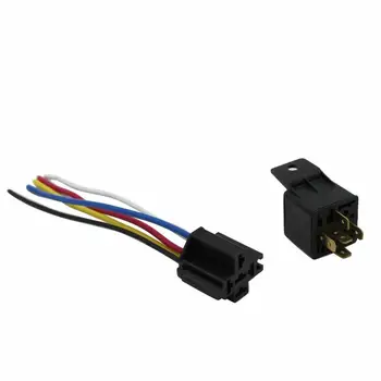 

5 x 12V 40A Pre Wired 4-Pin Auto Car Relay Mounting Base Harness Socket