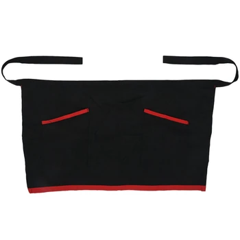 

Universal Half Short Apron for Kitchen Cooking Bar Cafe Pub Waiter - black