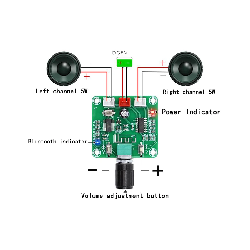 XH A158 ультра чистый Bluetooth 5 0 усилитель мощности плата pam8403 небольшой DIY