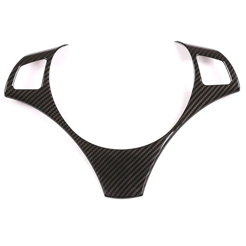 

NewCar Steering Wheel Decoration Cover Trim Frame Sticker for Bmw E90 3 Series 2005-2012 Car Accessories(Carbon Fiber)