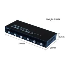 6 Light 2 Электрический 100 м коммутатор для высокоскоростной сети Ethernet конвертер 25 км Ethernet волоконно-оптический медиаконвертер одиночный режим 2* RJ45