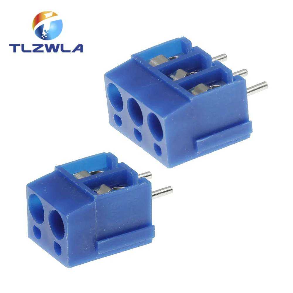 Conectores terminais 250v 16a 14-22awg do bloco do parafuso do pwb do passo de 10 pces kf300 2pin 5mm