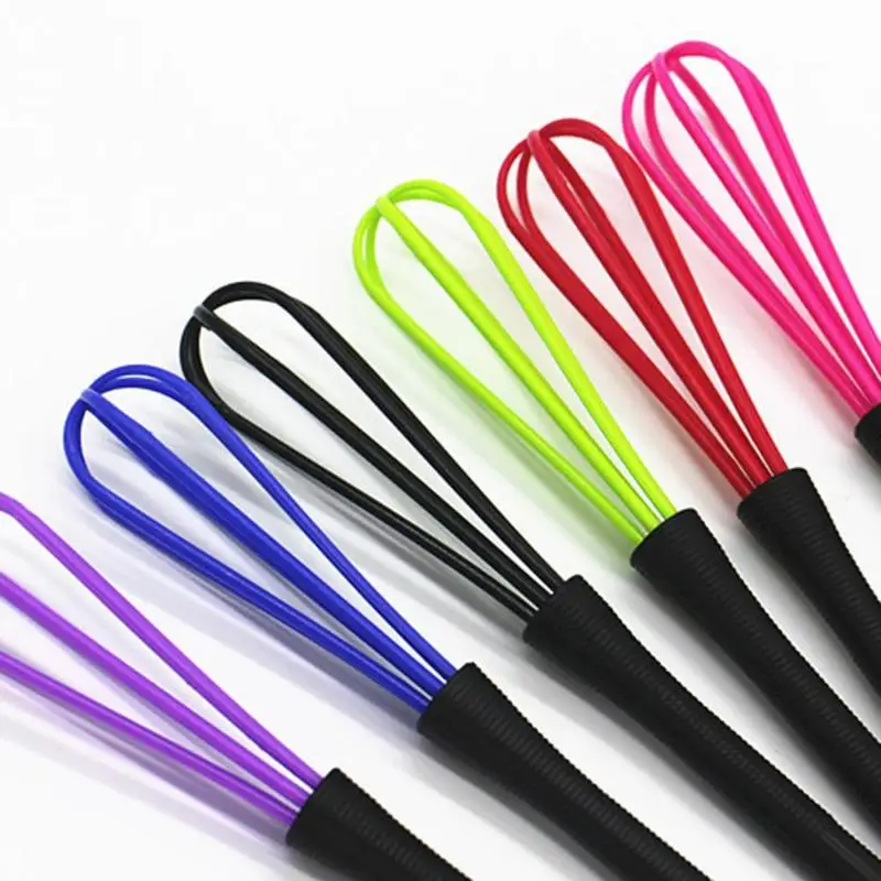 1PC Drink Whisk Mixer Egg Beater Silicone Egg Beaters Kitchen Tools Hand Egg Mixer Cooking Foamer Wisk Cook Blender