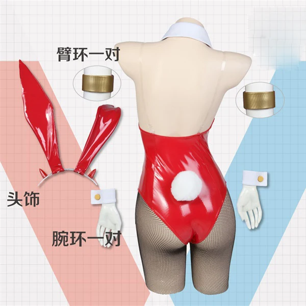 Костюм для косплея из аниме любимый в Фране 02 ZERO TWO Bunny Girl комбинезон Банни девушки