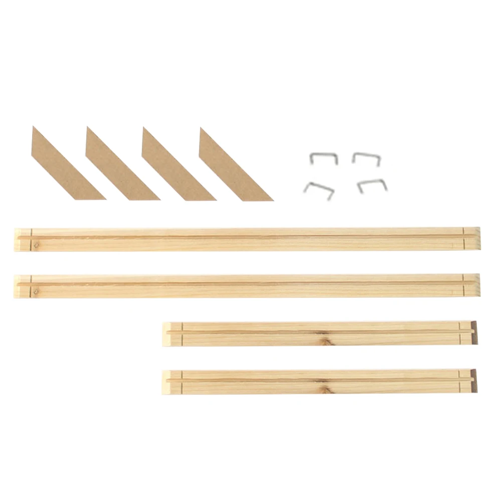 

Office Picture Strips Canvas Frame Kit Stretcher Bars Photo Wall Art Decor DIY Multiple Size Wood Oil Painting Home Gallery