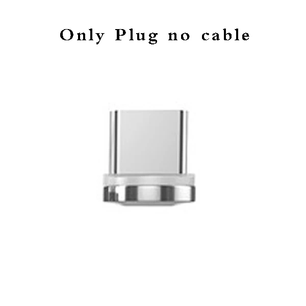 90 градусов 3A светодиодный магнитный Micro usb type-C кабель для быстрой зарядки для iPhone SAMSUNG XIAOMI HUAWEI LG Quick Charge 3,0 провод - Цвет: Only Plug No Cable