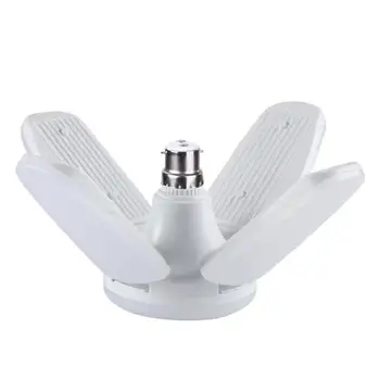

New 60W Foldable Fan Blade LED Pendant Lights No Flicker B22 E27 LED Bulb 220V 360 Degrees Angle Adjustable Ceiling Lamp