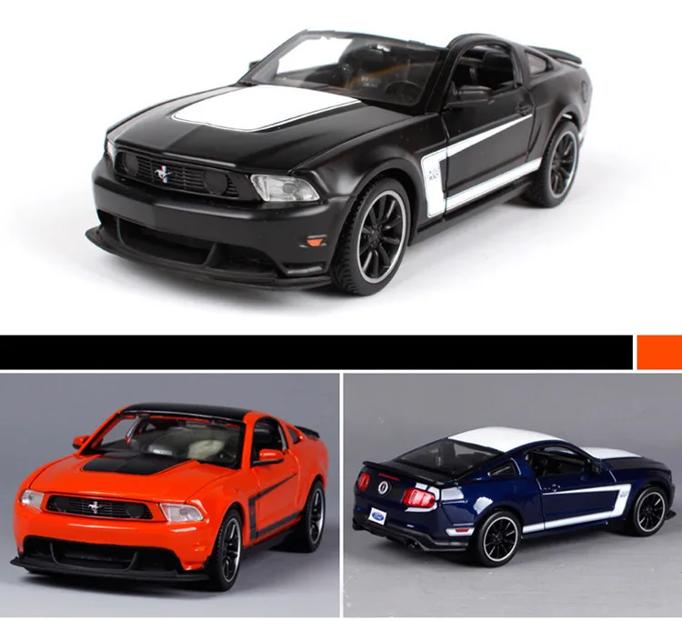 Изысканная серия 1:24 Ford BOSS 302 модель сплава, моделирование литья под давлением Расширенная коллекция и Подарочное украшение