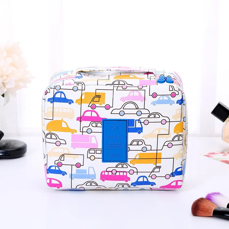 Cosmetic Bag Bathroom Travel Makeup Bag Organizer Neutral Make Up Box Neceser Beauty Case Hanging Toiletry Bag - Цвет: White