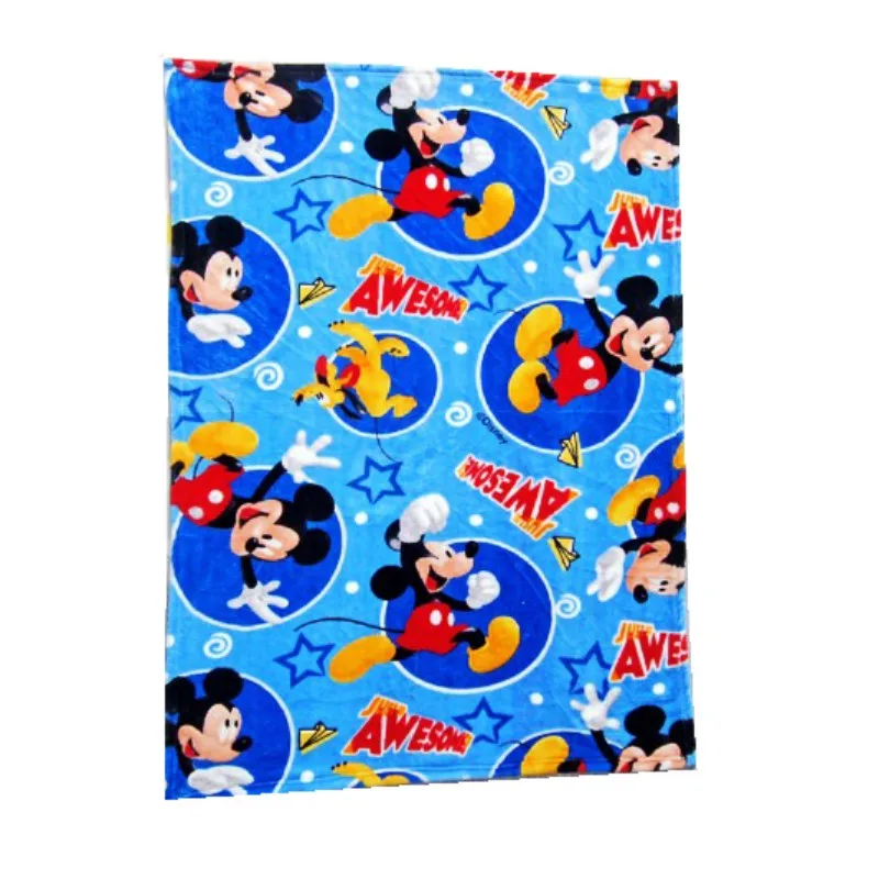 Mickey Flannel Мягкое фланелевое одеяло disney 100x140 см, легкие тонкие покрывала для сна с изображением Микки и Минни Маус - Цвет: Mickey Flannel
