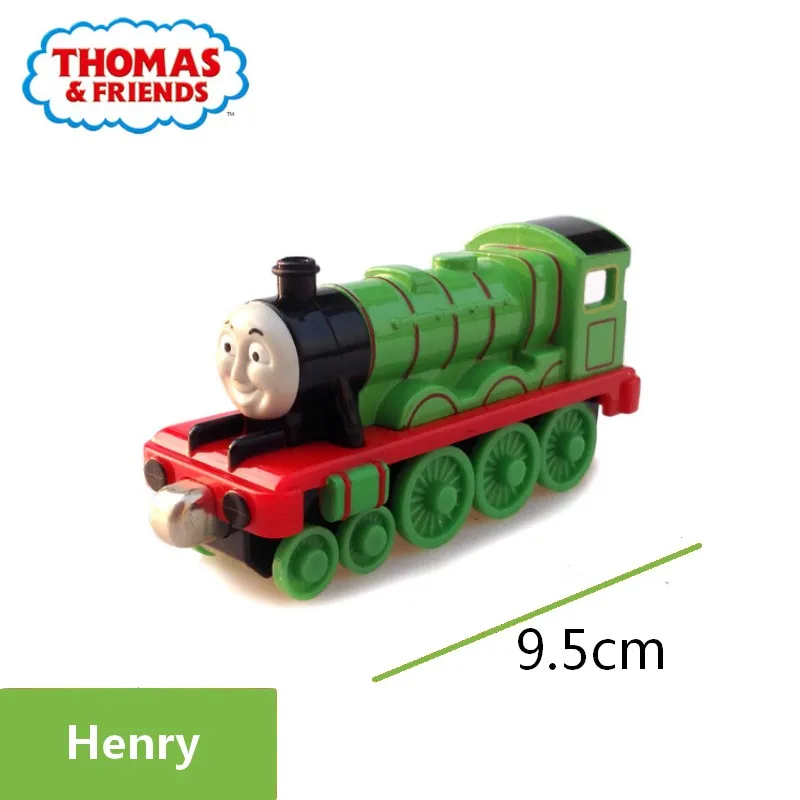 Thomas and Friends Strackmaster 1:43 Двойные головки Mighty Mac фиолетовый поезд модель сплава Магнитный трек мальчик игрушка подарок на день рождения - Цвет: Henry