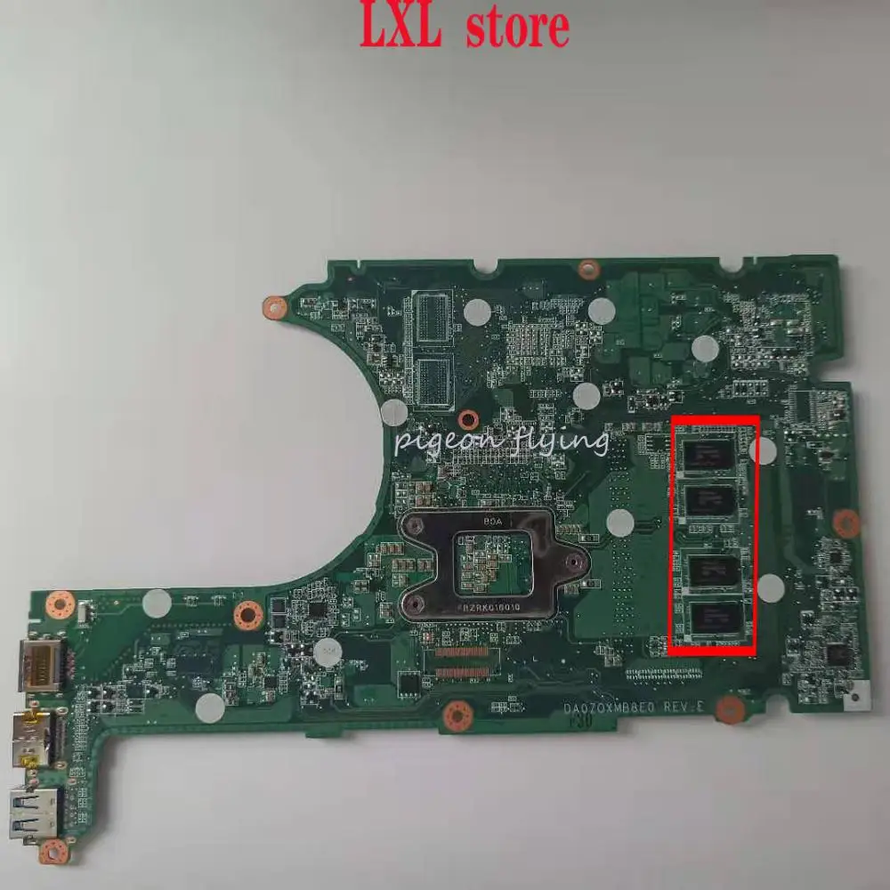 DA0ZQXMB8E0 REV: E для acer Aspire R3-471T R3-471 материнская плата для ноутбука NBM88110066 Процессор: Core i3 ram DDR3 4GB testOK