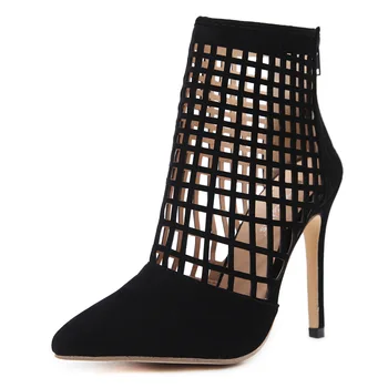 

Summer Sandals Gladiator High Heels Women Sexy Cut Out Caged Stilettos Pumps Shoes Woman Ankle boots Roman Sandals