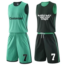 Двусторонний баскетбольный комплект для мужчин и детей; комплект униформы; двухсторонняя рубашка и шорты для мальчиков; спортивные костюмы; трикотажная одежда на заказ; униформа