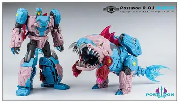 

New Transformation TFC Poseidon P-03 Bigbite Action figure toy reprint instock