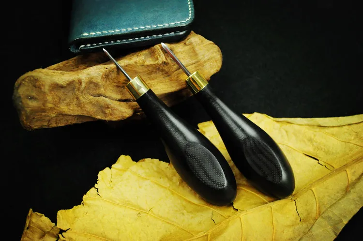 DIY кожа ручной работы конус, кожа ромб Awl/оливковый Awl, 2 шт./партия