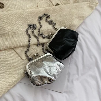 

Chain Fashion Versatile Shoulder Bag PU Leather Solid Color Small Mini Diagonal Package New Elegant Crossbody Bags For Women