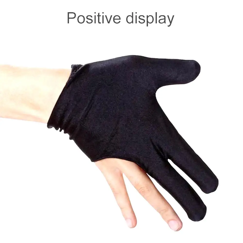 Перчатки для игры в Бильярд 3 палец перчатки защита пальцев левой руки высокое