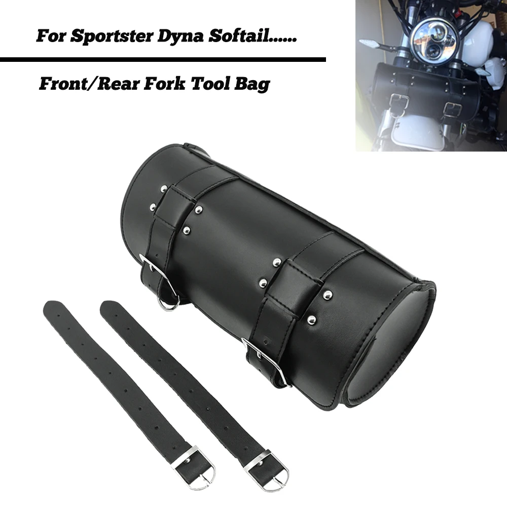 Для Harley Sportster Chopper Bobber Cruiser Dyna Softail PU мотоциклетные передние/задние вилки кожаные
