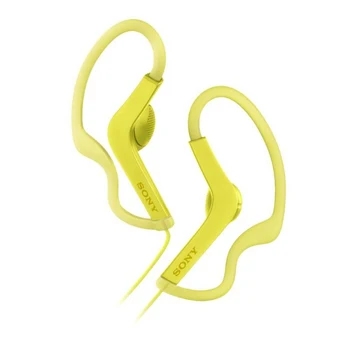 

Sony MDR-AS210 headphones inside ear yellow