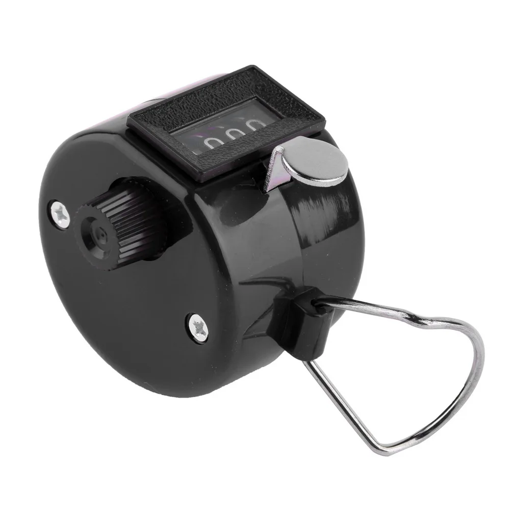 4-значный портативный удобный пластиковый + металлический Ручной Tally Counter ручной