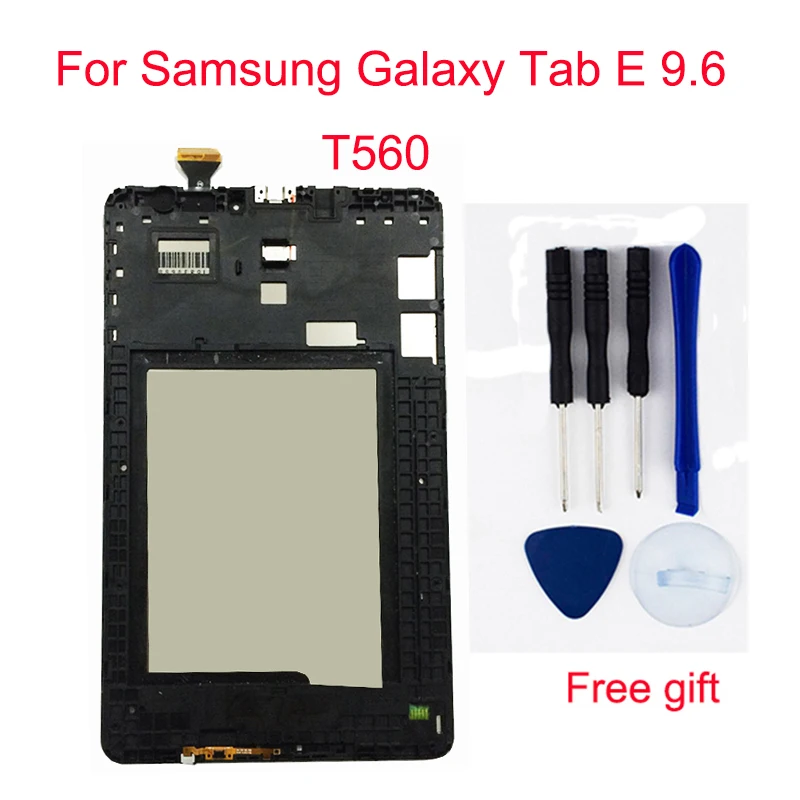 Дешево Для samsung Galaxy Tab E 9,6 T560 ЖК SM T560 SM T561 ЖК экран + сенсорный экран дигитайзер сенсорная рамка в сборе