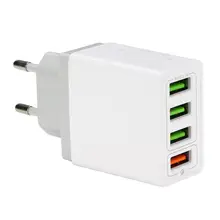 4 Порты и разъёмы адаптер для быстрой зарядки с usb-портом, Зарядное устройство быстрой зарядки QC3.0 мобильное зарядное устройство для телефона для путешествий для смартфонов с usb-входом Зарядное устройство s разъема стандарта ЕС и США