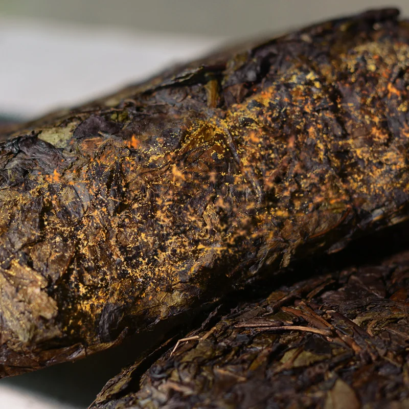 2015 Hunan Sötét Kínai Tea Tégla Anhua Fu Zhuan Aranyvirág Kínai Teák 1000 G - Image 3