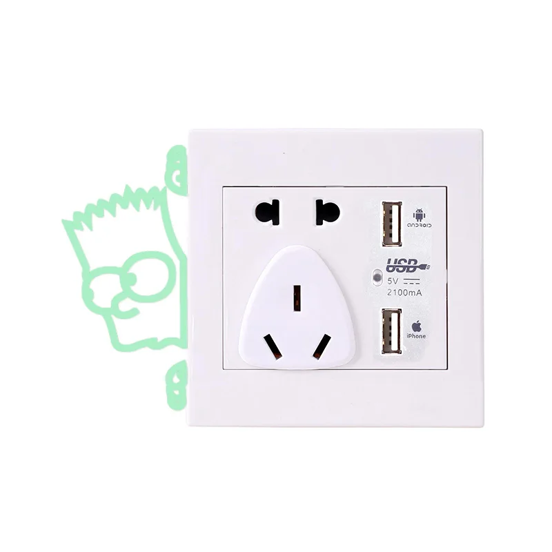 OY306 Carved Night Light Switch Stickers Simpson Avatar Living Room Bedroom Christmas Foreign Trade cha zuo tie Night Light Stic