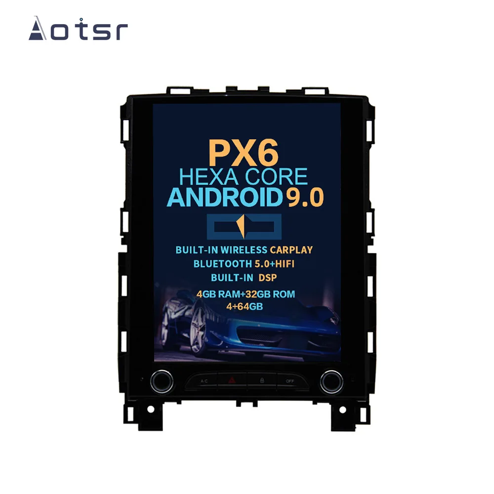 Aotsr Tesla 10," Android 9,0 вертикальный экран автомобильный DVD мультимедийный плеер gps навигация для Renault Koleos/Megane 4