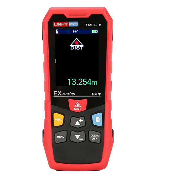 LM100EX UNI-T LM50EX/LM70EX/LM100EX лазерный дальномер; вращающийся цветной экран профессиональный лазерный дальномер с коробкой - Цвет: LM100EX