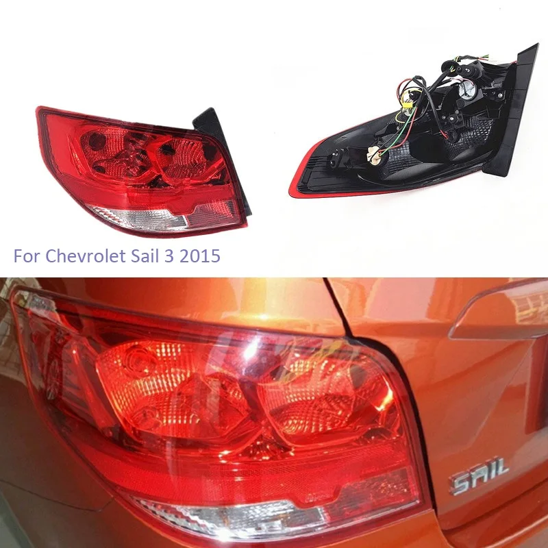

YTCLIN Rear Tail Light For Chevrolet Sail 3 2015 2016 2017 Rear Brake Light Stoplight Warning Light Tail Lamp Car Light Assembly