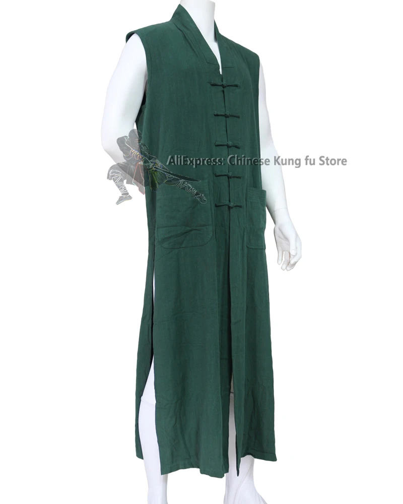 墨绿压花棉马甲2 副本