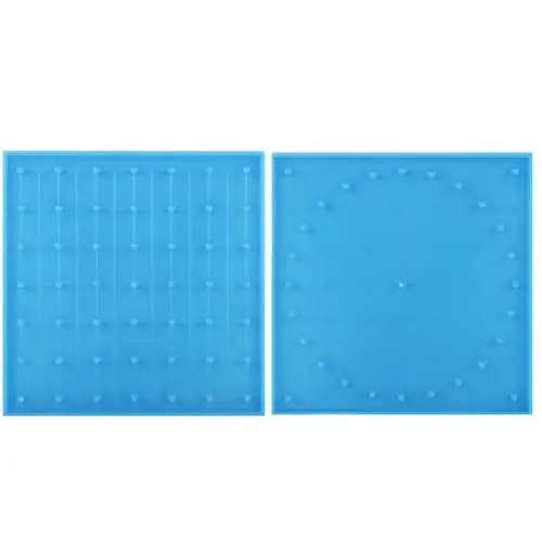 Двухсторонний Peg Geoboard резиновый галстук графика обучения детей обучающая игрушка подарок детям математика - Цвет: Синий