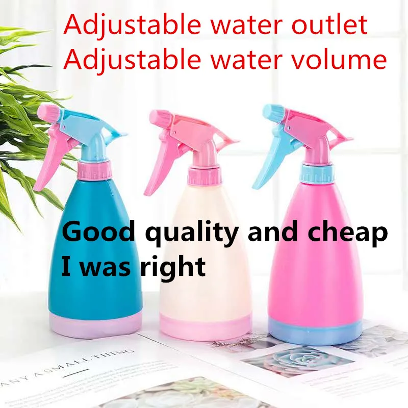 1 pc 500ml Plastic Spray Bottle Portable Refillable Atomizer Plant Watering Sprayer Bottle Disinfection Sprayer Sapling Spray