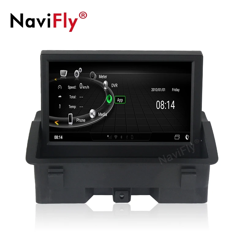 NaviFly Android автомобильное головное устройство gps для Audi A1 2011- Google SWC BT WiFi мультимедийный проигрыватель 4 Гб ram ips сенсорный экран