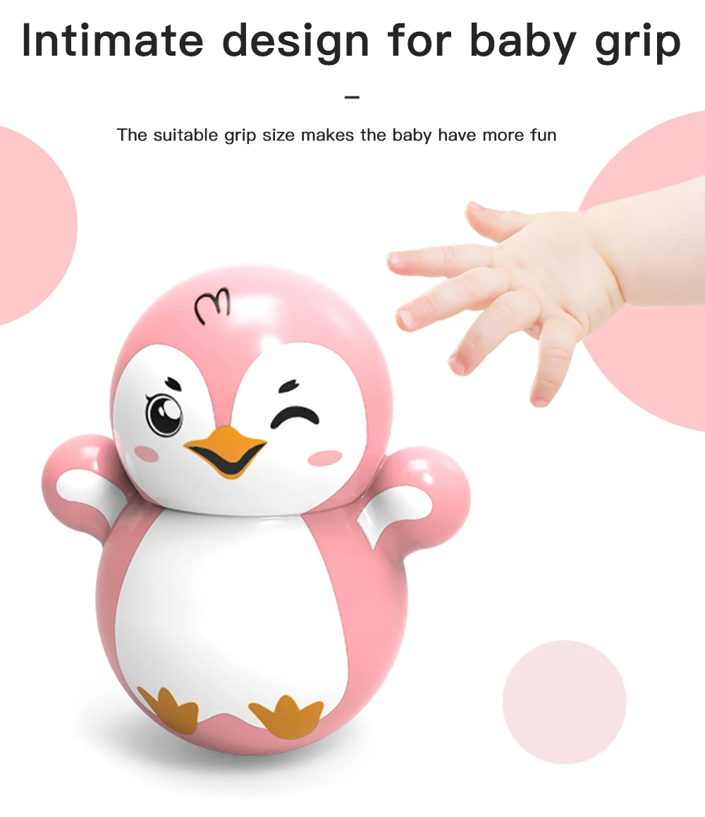 Funny Gift Shaking Tumbler Toys Cartoon Snowman Penguin Tumbler Desktop Ornament Anti Stress Toys Wholesale Items