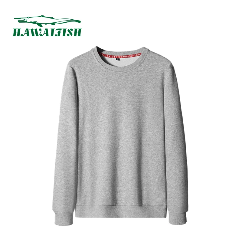 

HAWAIFISH Thick O-Neck Sweatshirt Men Women Harajuku Sweater Plus Size Students Trend Couples Pullover Winter