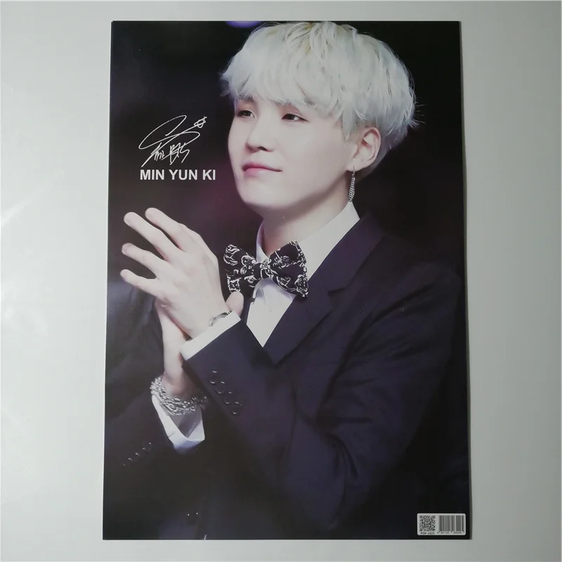 8*(42x29 см) Bangtan мальчики SUGA плакаты настенные наклейки подарок KPOP вокруг плакатов yoongi SUGA плакат подарок мин Юн Ки