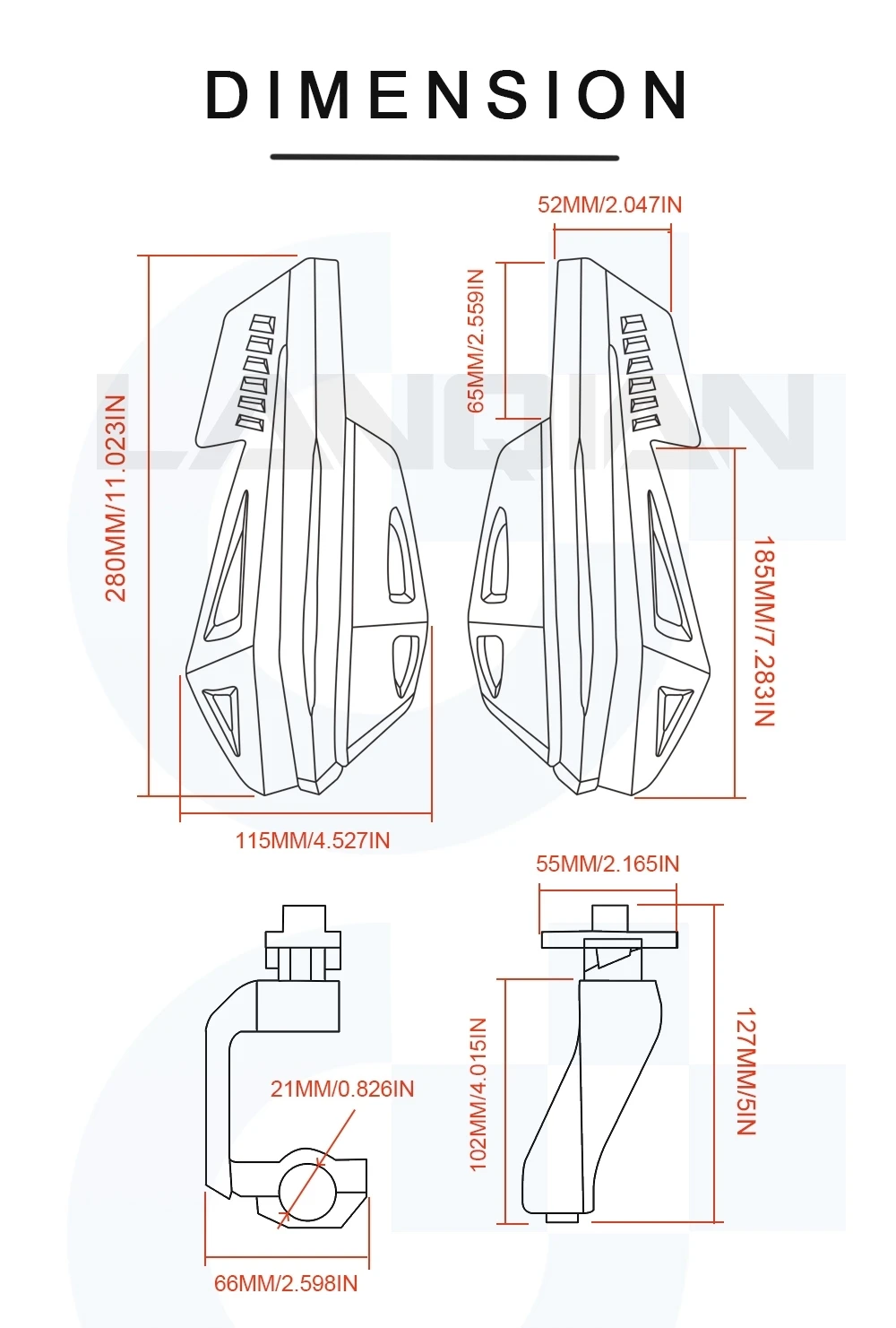 Для мотоцикла Yamaha ручной Руль мотокросса Handguard TTR250 TTR600 XT250X TRICKER DT230LANZA WR250F аксессуары