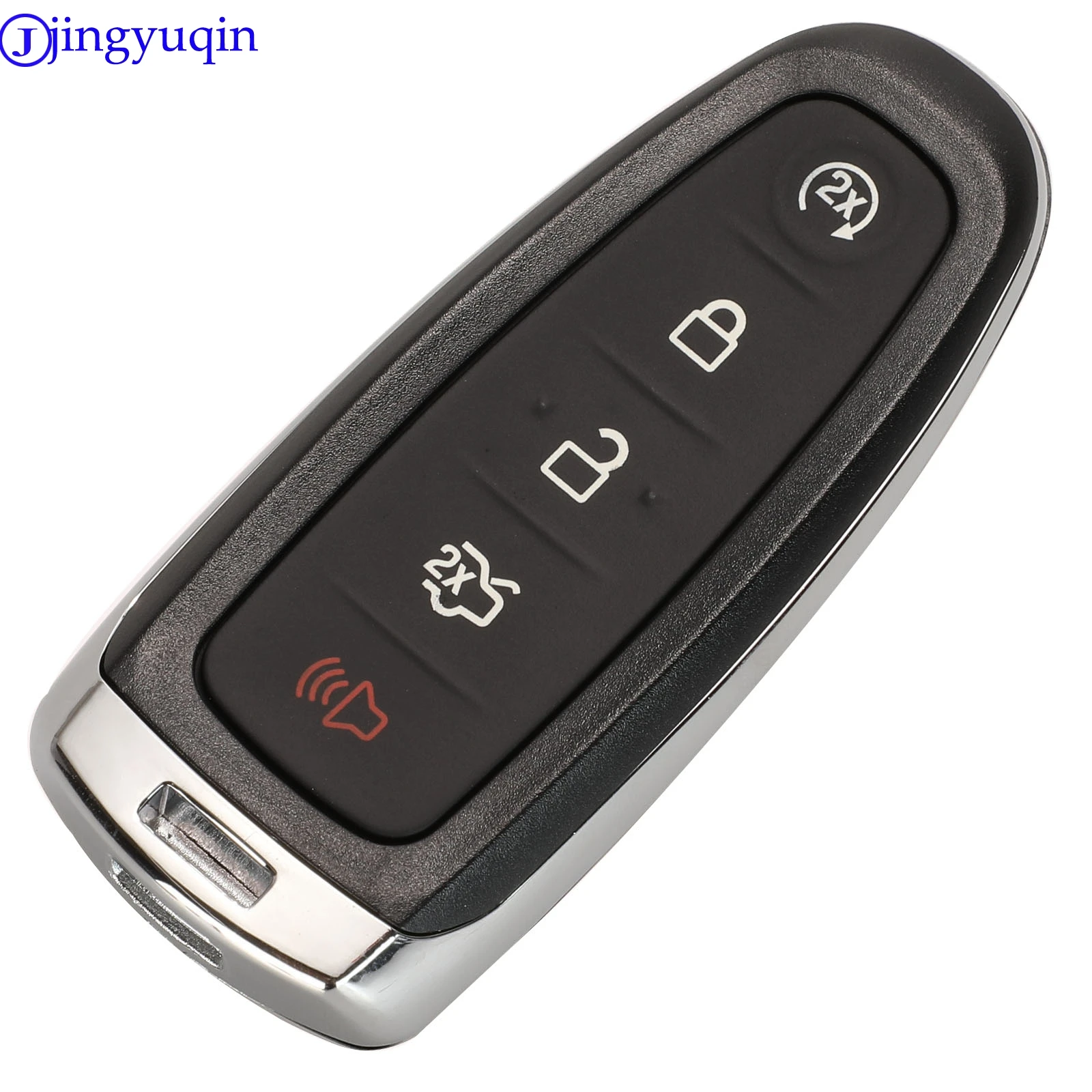 Jingyuqin 5 кнопок чехол для дистанционного ключа от машины крышка Fob для Ford Explorer Edge Escape Flex Телец 2011 2012 2013 умный автомобиль