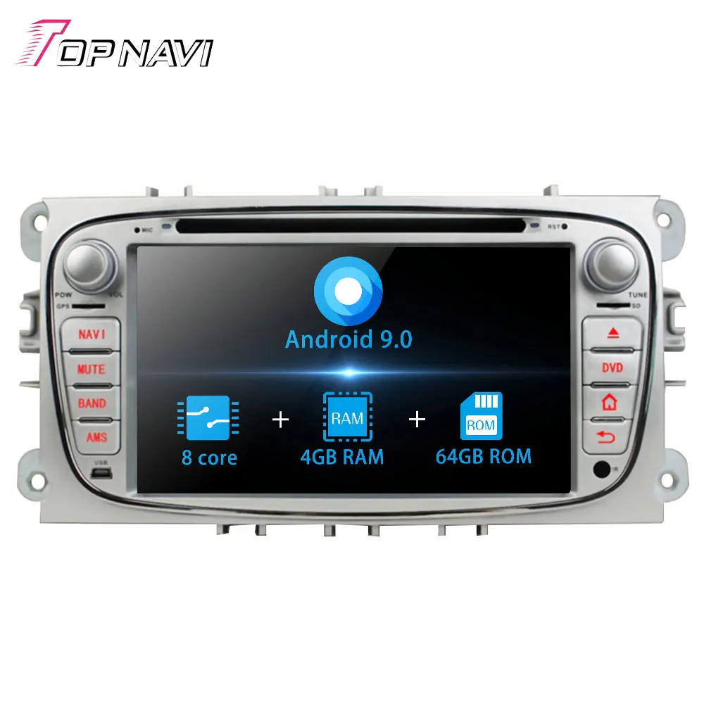 Авторадио " Android 9,0 Автомобильный DVD Радио для фокуса/Mondeo/S-MAX/подключения 2008-2011 Стерео gps навигация с мультимедийным плеером