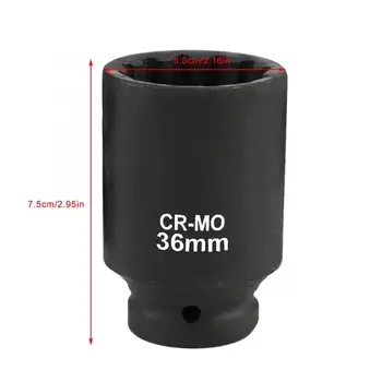 

Engine Care 36mm 1/2inch Drive 12 Point Hex Deep Impact Socket Hub Nut Car Repair Tool tools for the car